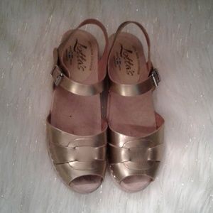 Lotta From Stockholm Metallic Gold Low wood 40